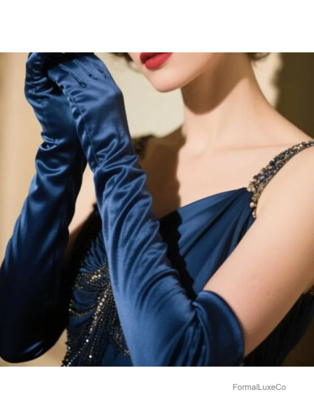 Women's Silk Long Evening Gloves Elbow Length Opera Bridal Costume Accessory